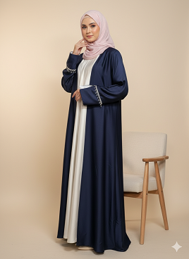 Elara Luxe Abaya – Side View – Pakistan- Nida Tiktok Zoom Abaya – Jilbab.pk