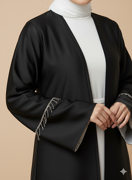 upper Tiktok zoom  Inner Soft Silk Fabric Elara Luxe Abaya
– Pakistan-made Premium Abaya – Jilbab.pk
