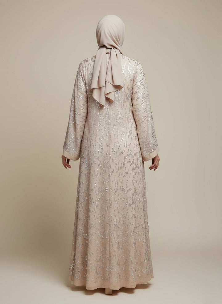 3. Silk Nadah Inner – 24+ Chest Fitting Detail & back view of Abaya Jilbab.pk