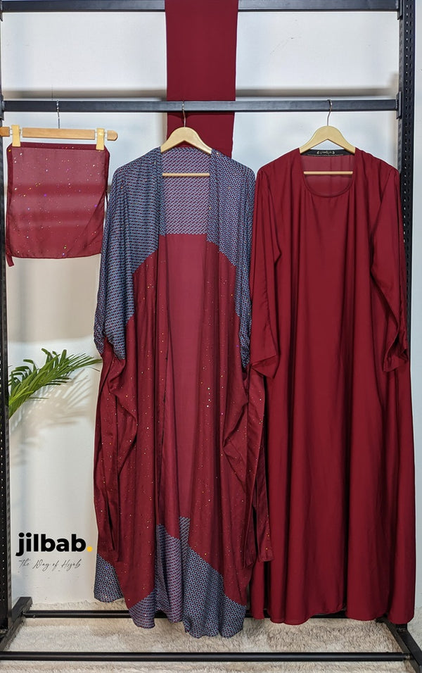 Engolia Gown Redish Maroon