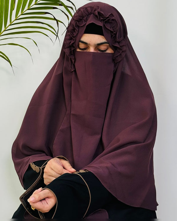 Crown Hijab - Burnt Burgundy