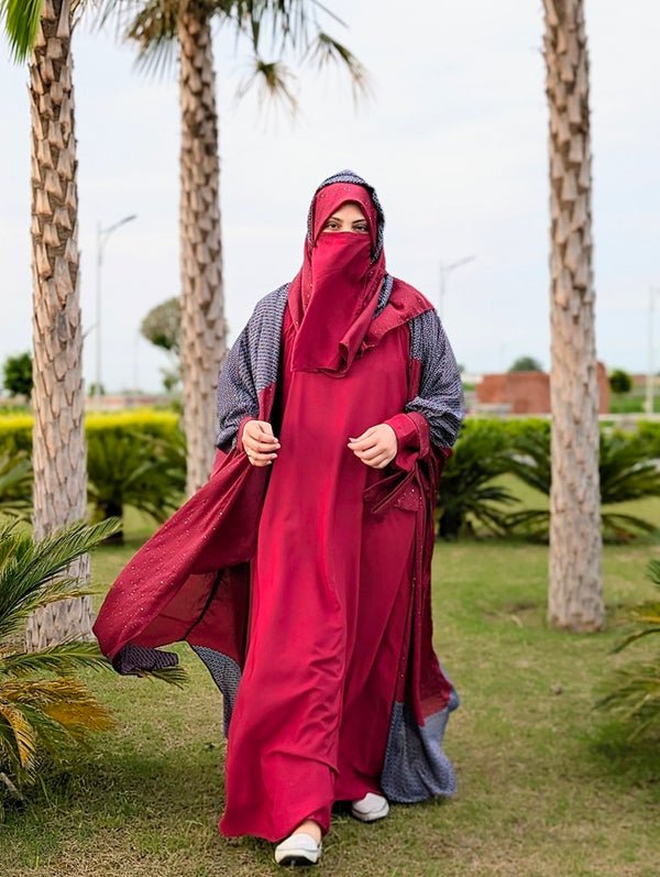 Scarlet Serenity Kaftan
